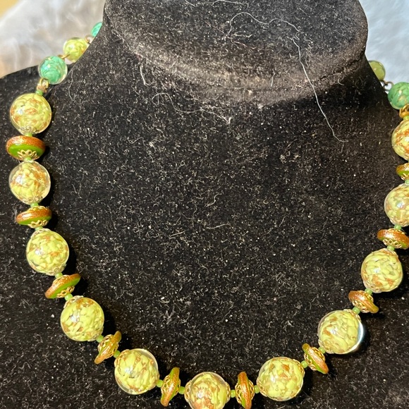 Vintage Venetian Murano  Necklace with Matching Earrings - Picture 6 of 6